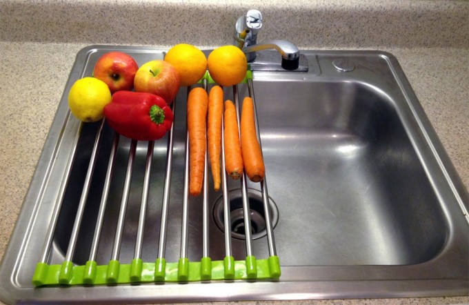 Repisa de drenaje plegable para frutas y verduras